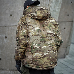Unleash Adventure: The Waterproof And Warm Camouflage Cotton Jacket
