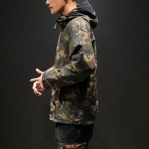 Men's Plus Size Double-Sided Camouflage Jacket