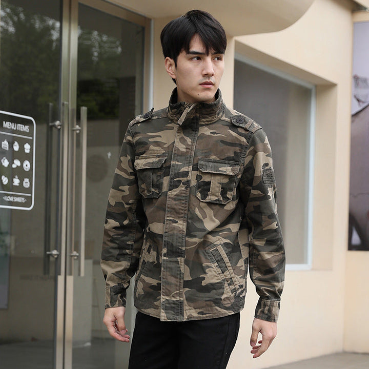 Discover the Autumn Men's Camouflage Work Jacket