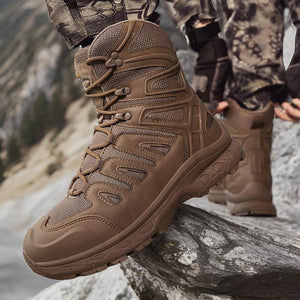 Men's Mid-Top Outdoor Hiking Boots In Plus Size 47