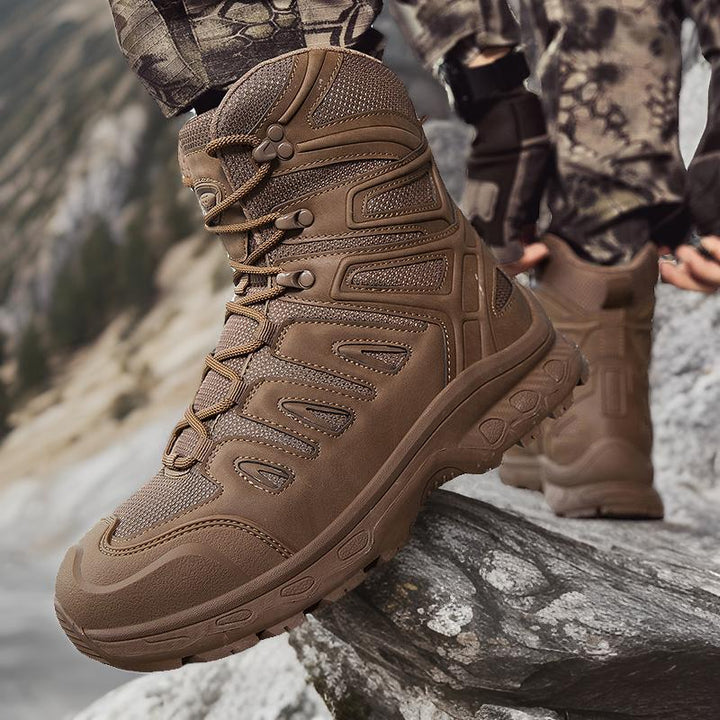 Men's Mid-Top Outdoor Hiking Boots In Plus Size 47