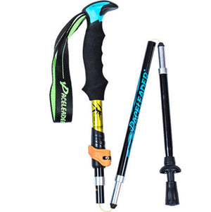 Experience Nature Like Never Before with Our Folding Straight Handle Retractable Trekking Pole