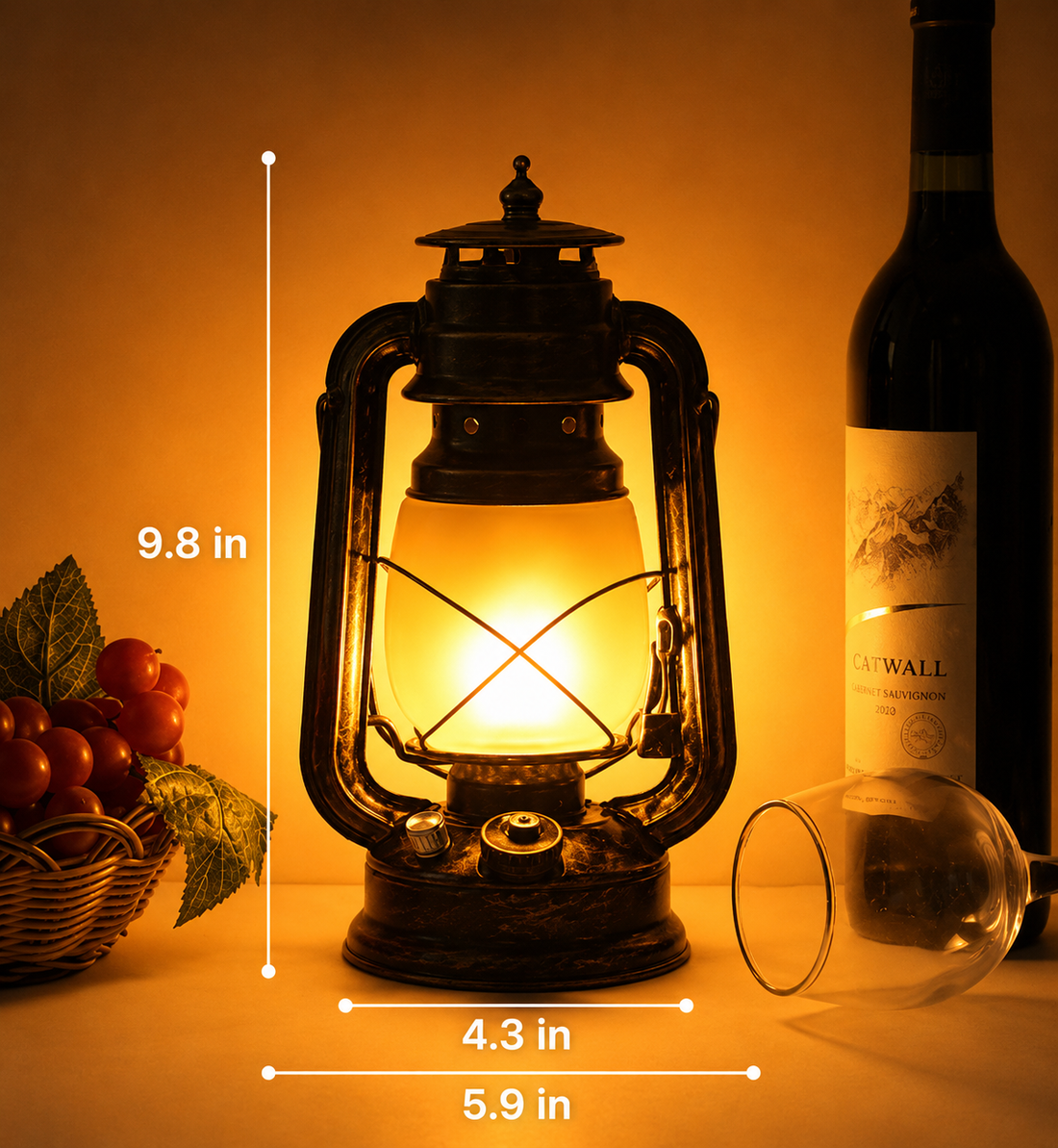 Retro Horse Lantern Outdoor Camping Kerosene Lamp