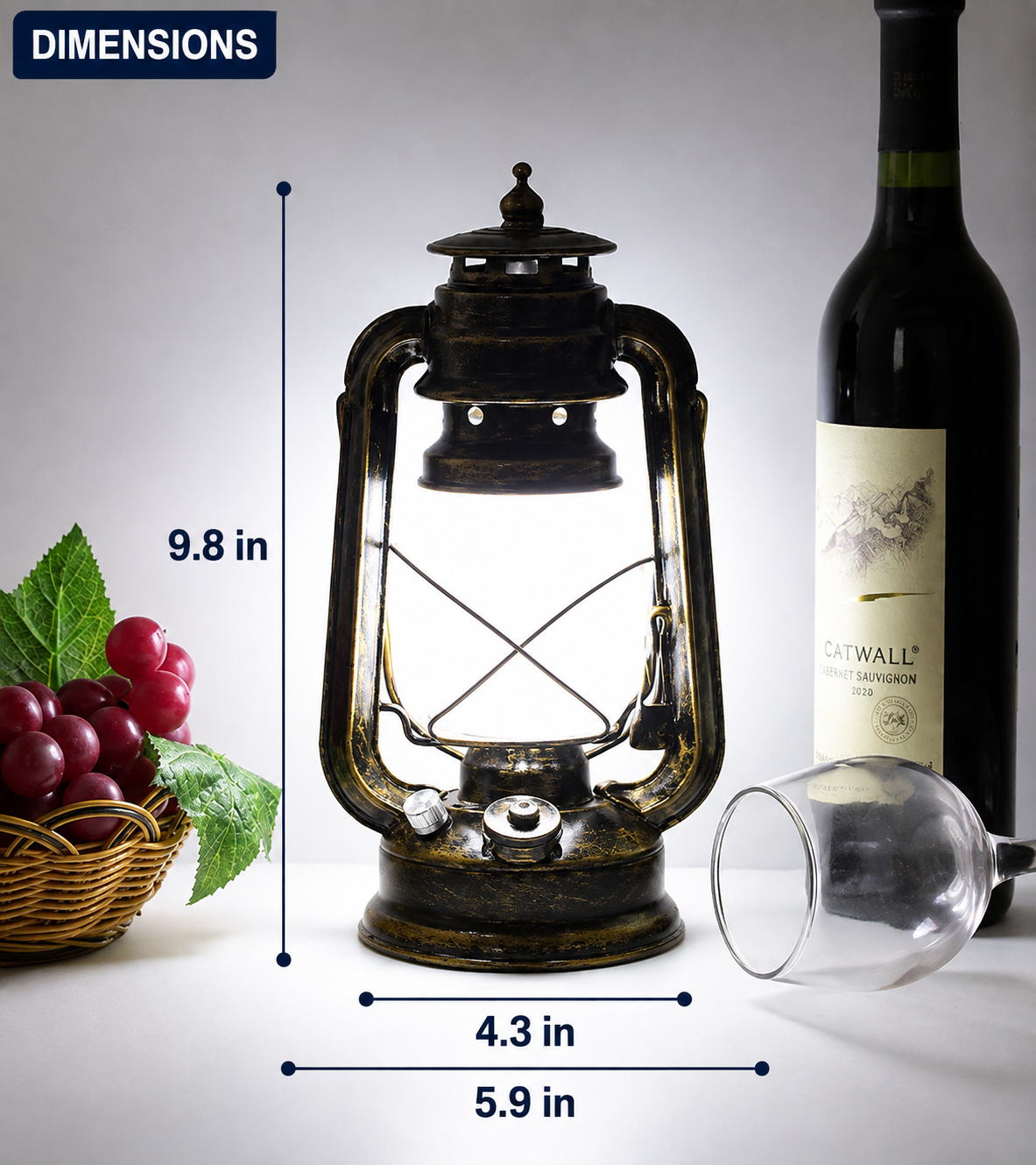 Retro Horse Lantern Outdoor Camping Kerosene Lamp
