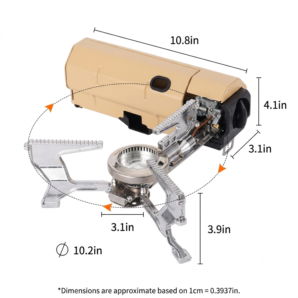 Outdoor Portable Folding Card Stove Magnetic Boiling Water Cooker